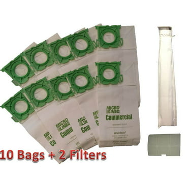 Windsor Sensor HEPA Cloth Synthetic Commercial Upright Vacuum Bags Home Care 413111 10 Bags 